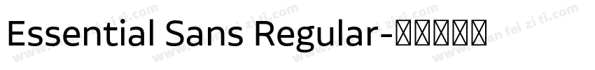 Essential Sans Regular字体转换